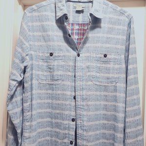 Carbon2 Cobalt Men's Sea Change Chambray Shirt Size S